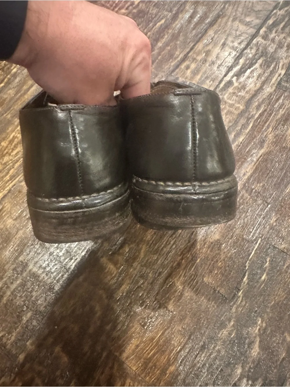 John Varvatos Brown Leather Derby Shoes made in Italy
